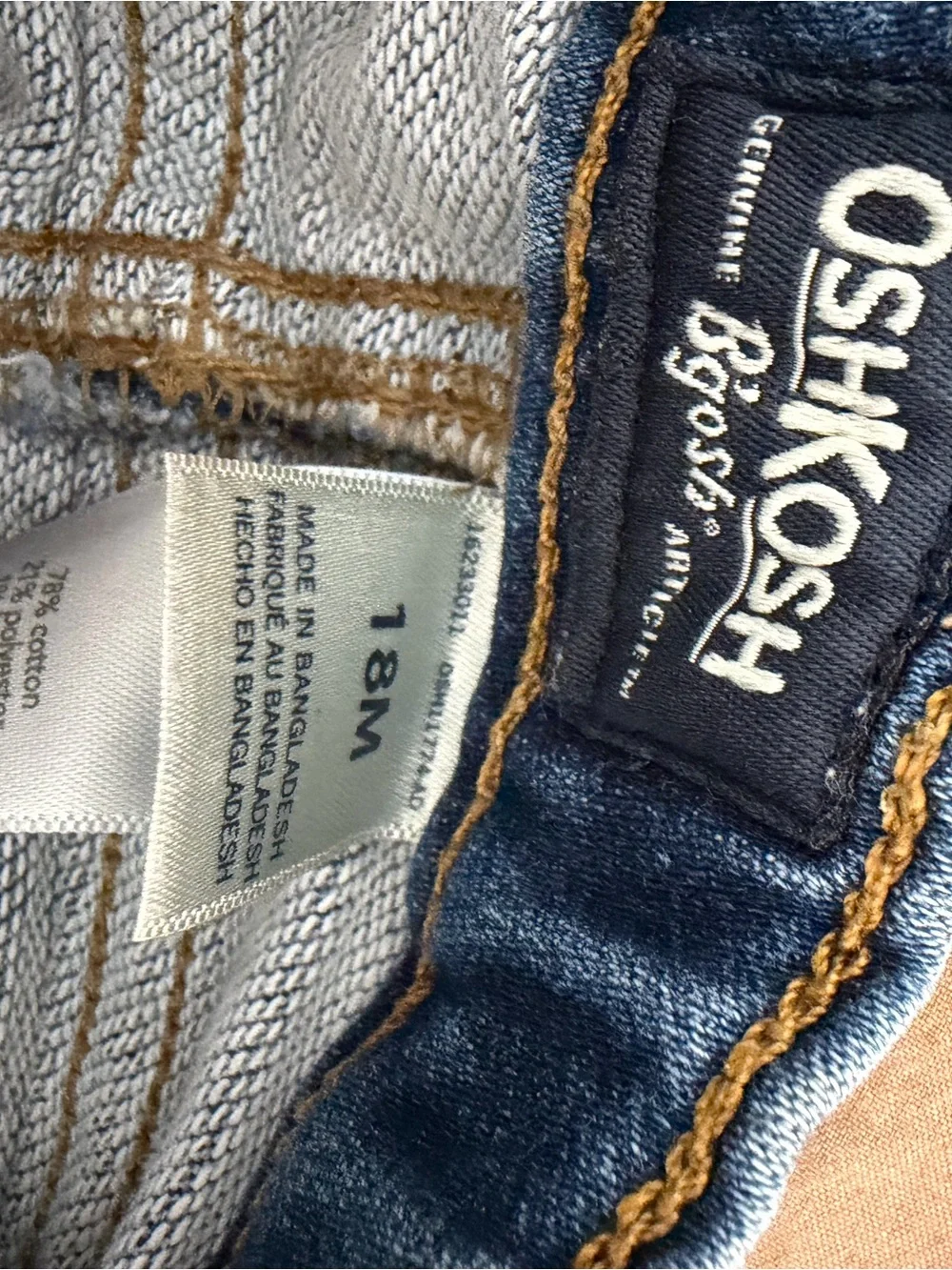 OshKosh B'gosh Light Blue and Dark Blue Denim Kids Shorts Duo